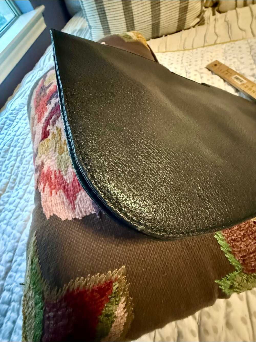 Desmo Classic Black leather Clutch purse - Picture 6 of 11